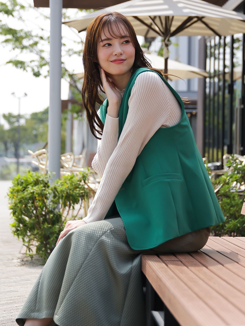 ステファニーダブルクロスダブルブレストジレ｜KarLParkLane Style