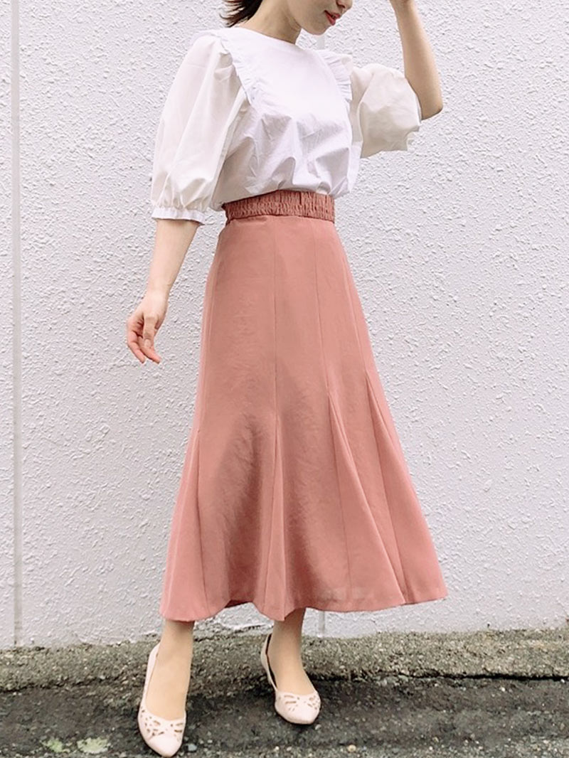 ドライツイストクロスマチ付フレアースカート