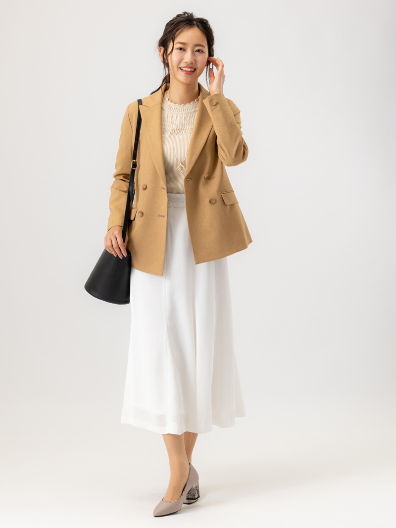 ドライツイストクロスマチ付フレアースカート