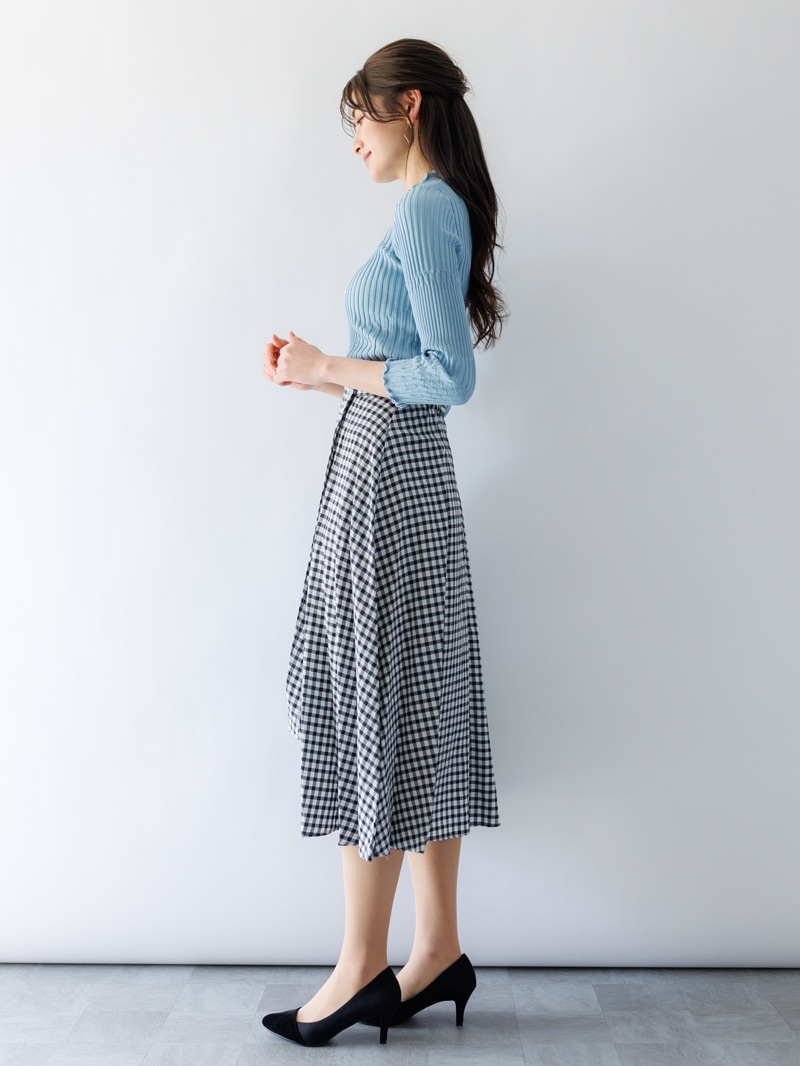 50%OFF】端メロー切替リブハイネックニット｜KarLParkLane Style