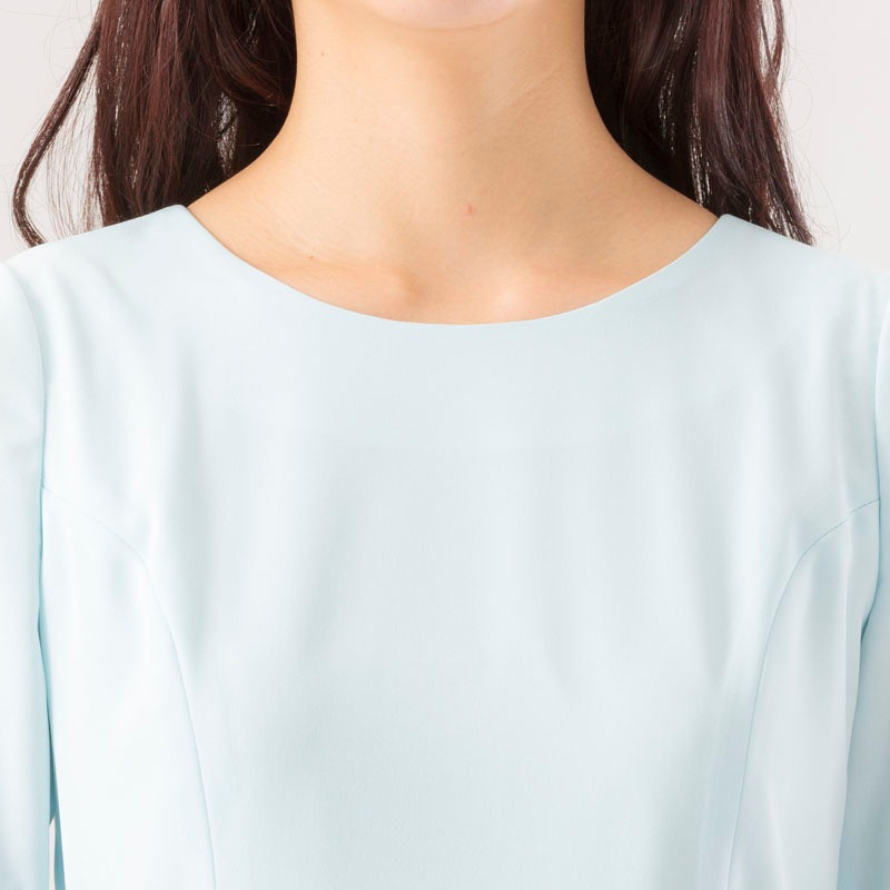 【50%OFF】ミント混ソリビアフレアーワンピース