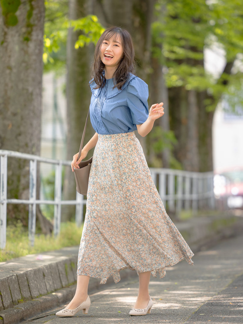【70%OFF】タイプライタービッグカラーブラウス