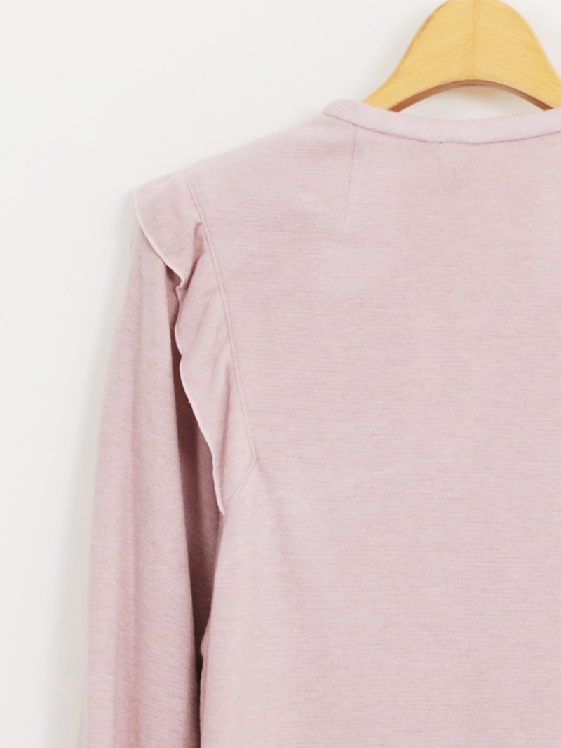 プレミアムウォームボウタイビッグスリーブカットソー＜アウトレット均一価格＞