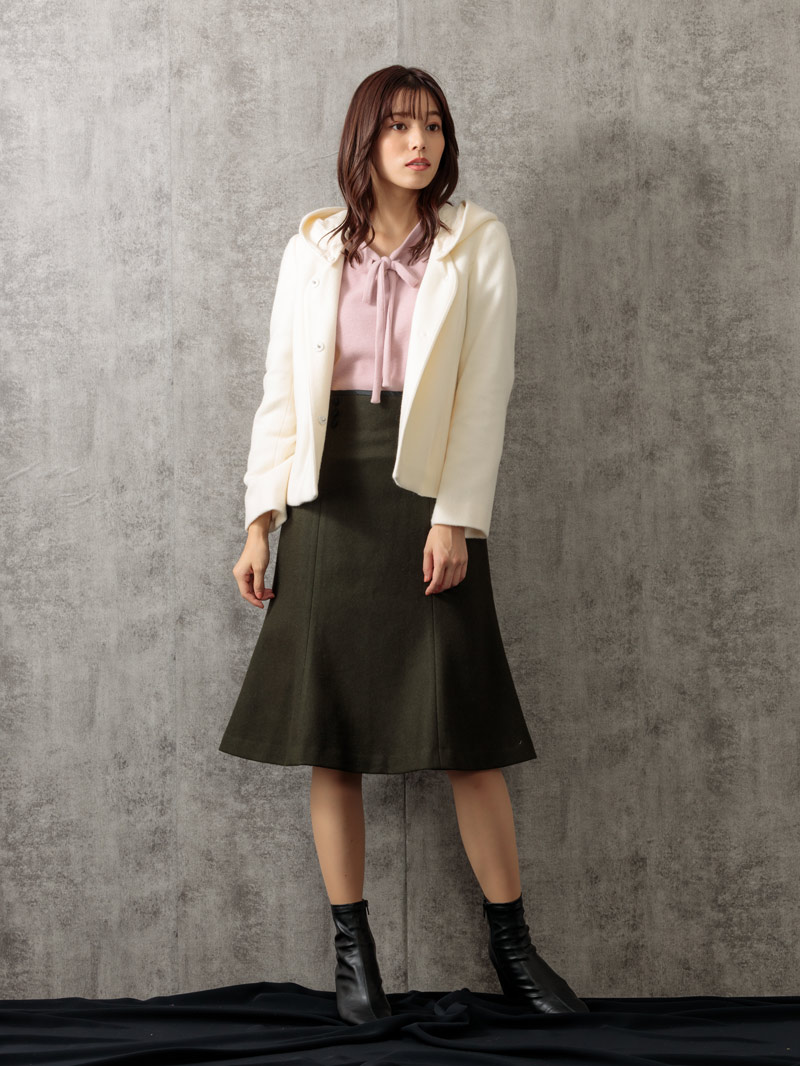 プレミアムウォームボウタイビッグスリーブカットソー＜アウトレット均一価格＞