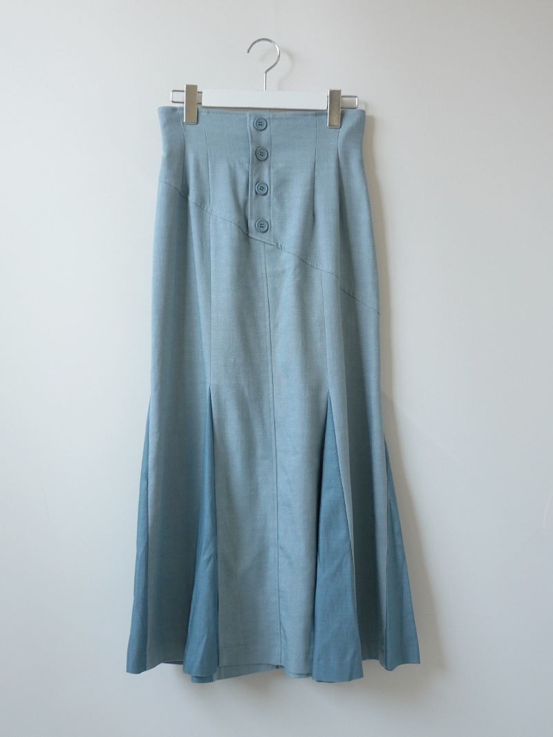 オ・ト・ナオックス配色マチ布マーメイドスカート