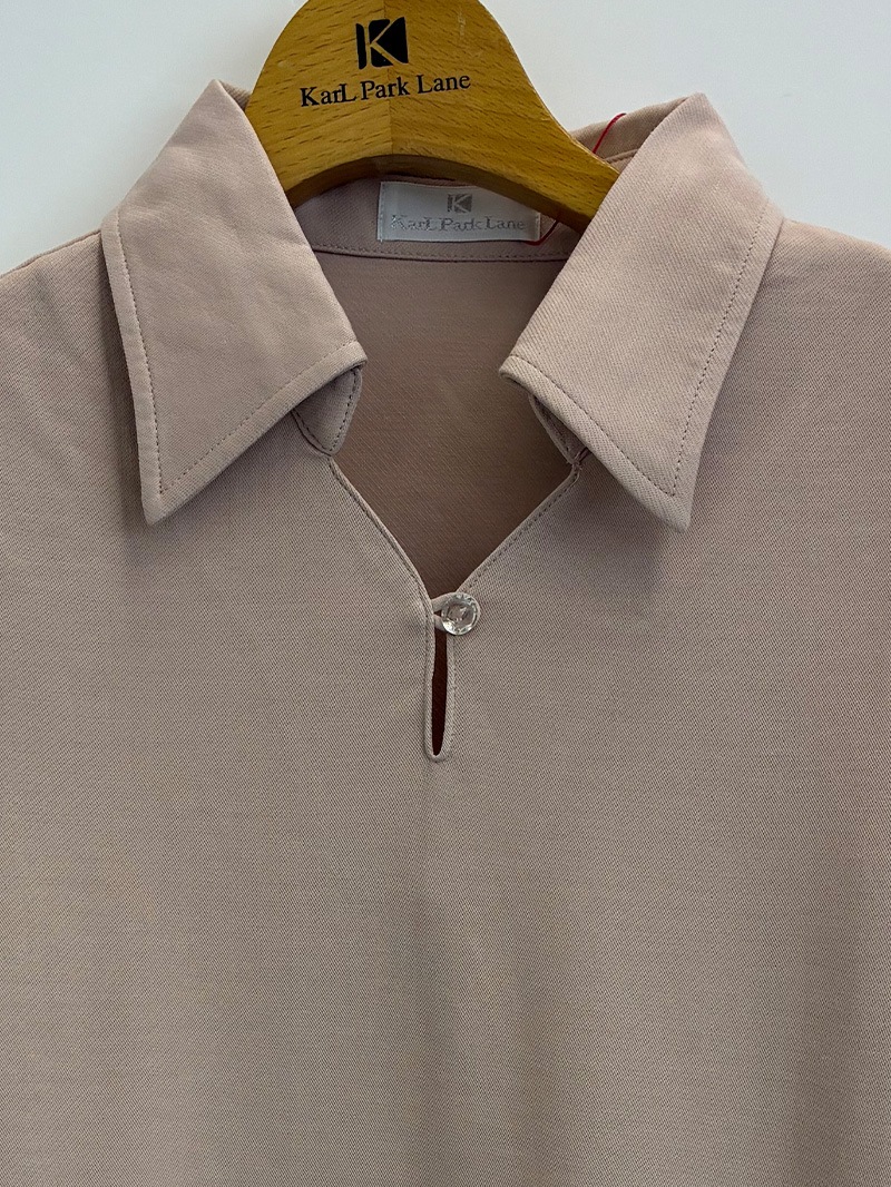 【20％OFF】スキッパー半袖カットソー