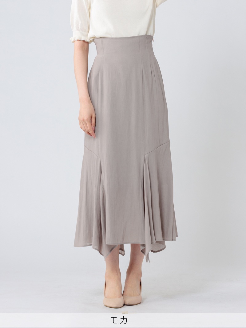 ジョーゼット後レースアップマーメイドスカート