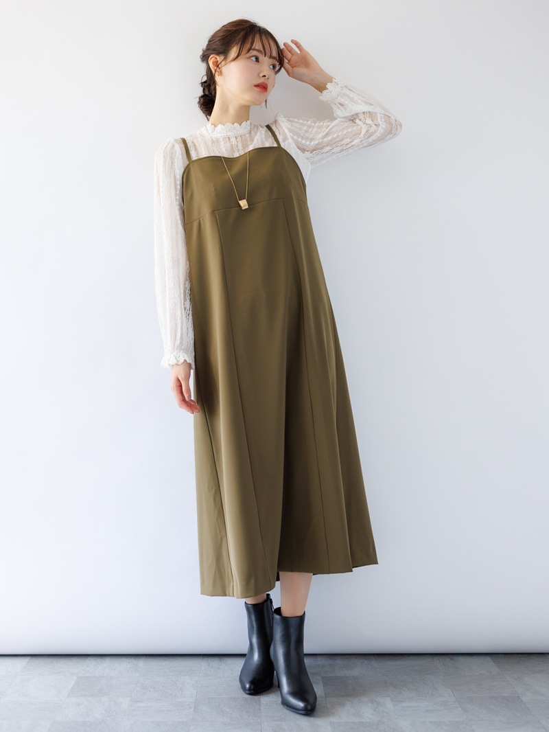 ダブルクロスキャミワンピース