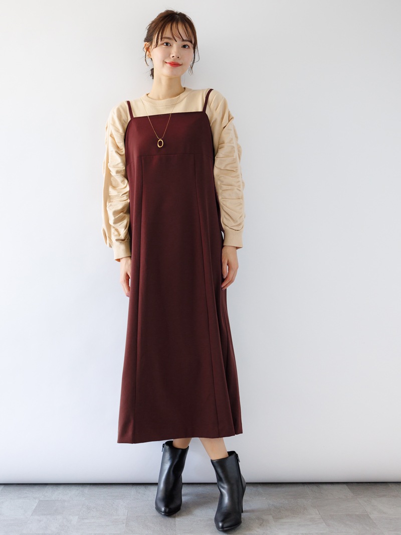 ダブルクロスキャミワンピース