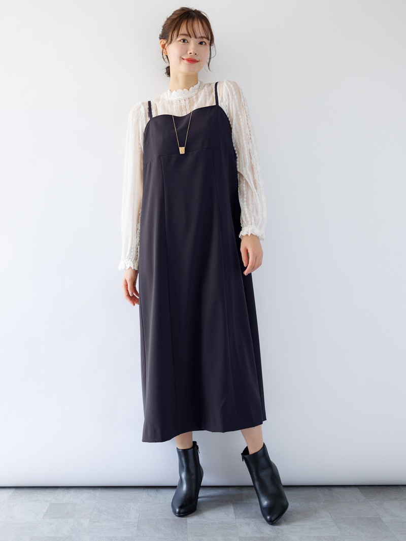 ダブルクロスキャミワンピース