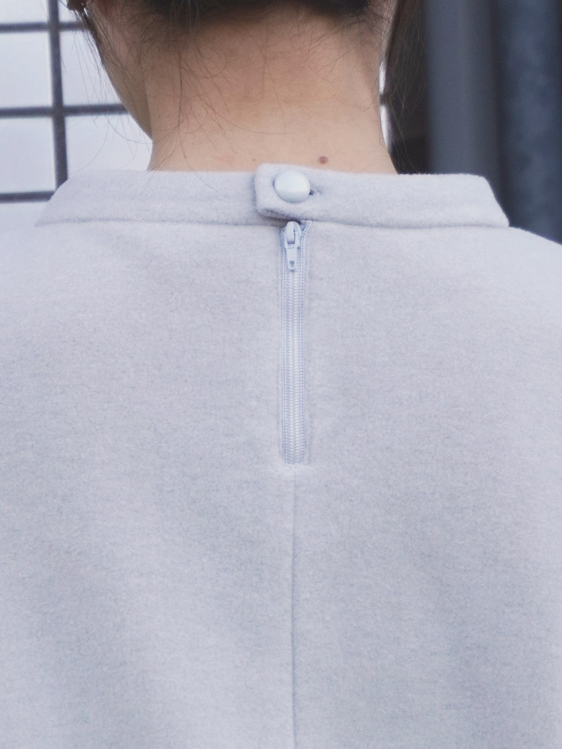 トスカーナフリース立衿ドルマン風カットソー<アウトレット均一価格>