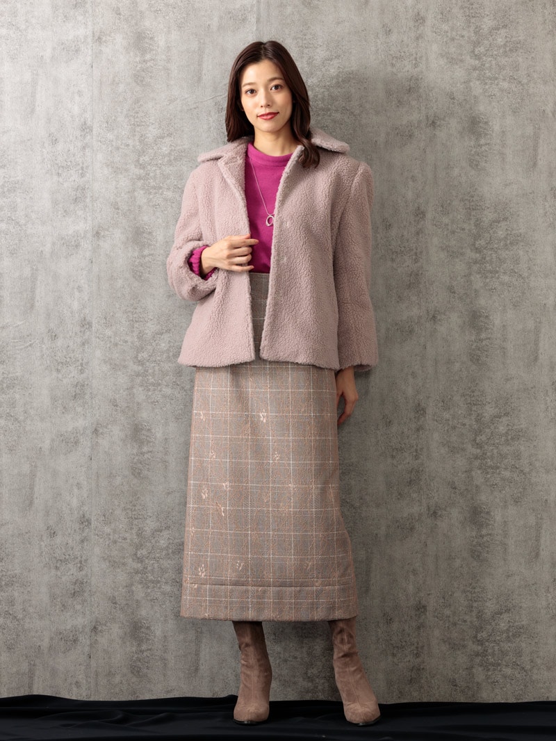 トスカーナフリース立衿ドルマン風カットソー<アウトレット均一価格>