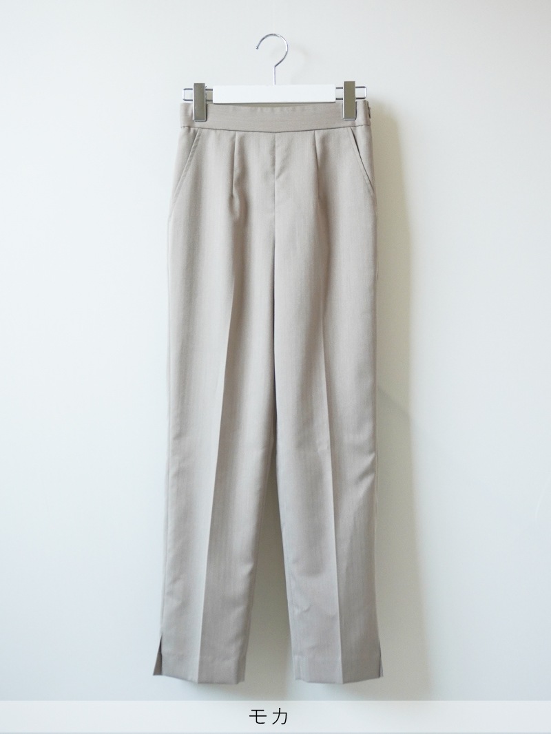 THEヘリンボーンウエストゴムセンタープレスパンツ