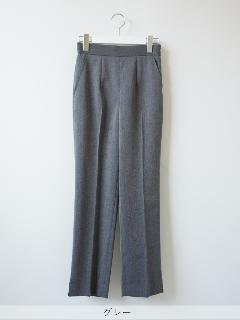 THEヘリンボーンウエストゴムセンタープレスパンツ｜KarLParkLane