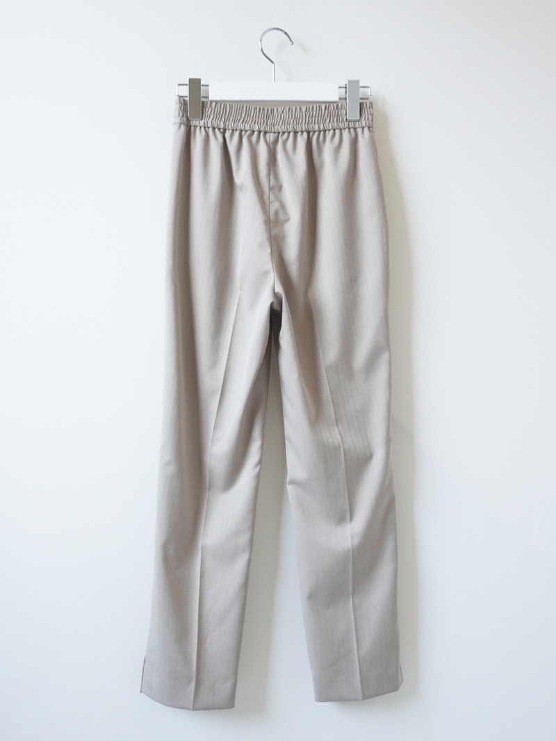 THEヘリンボーンウエストゴムセンタープレスパンツ