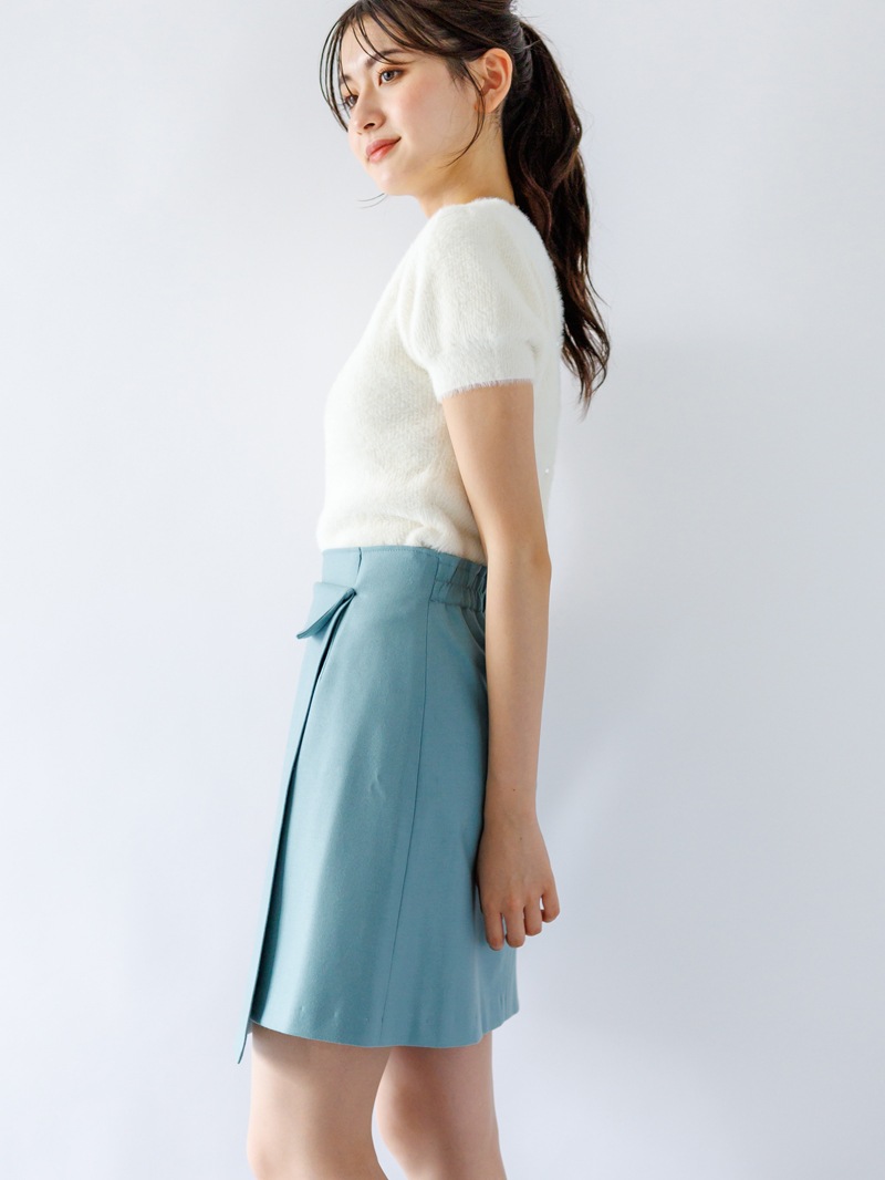 ミンクライクファーアームカバー付ニット＜アウトレット均一価格＞