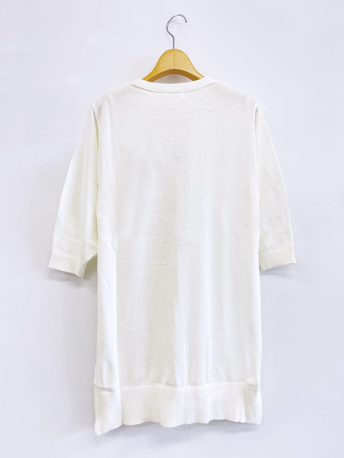 Vネックロングカーデ