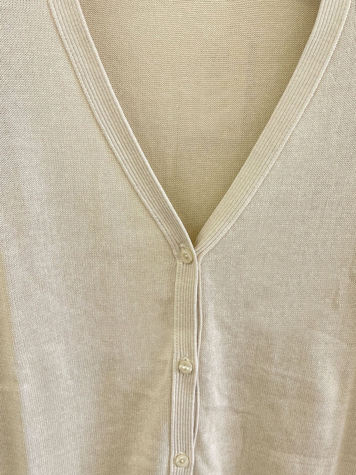 Vネックロングカーデ