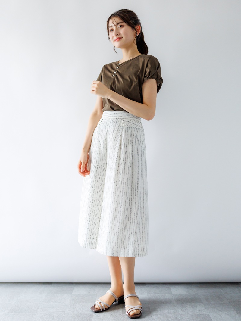 【春SALE】ストライプガウチョ