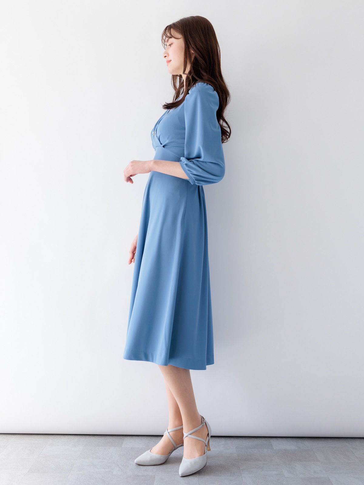 【3000円】ニットカシュクールワンピース［キレイめ］