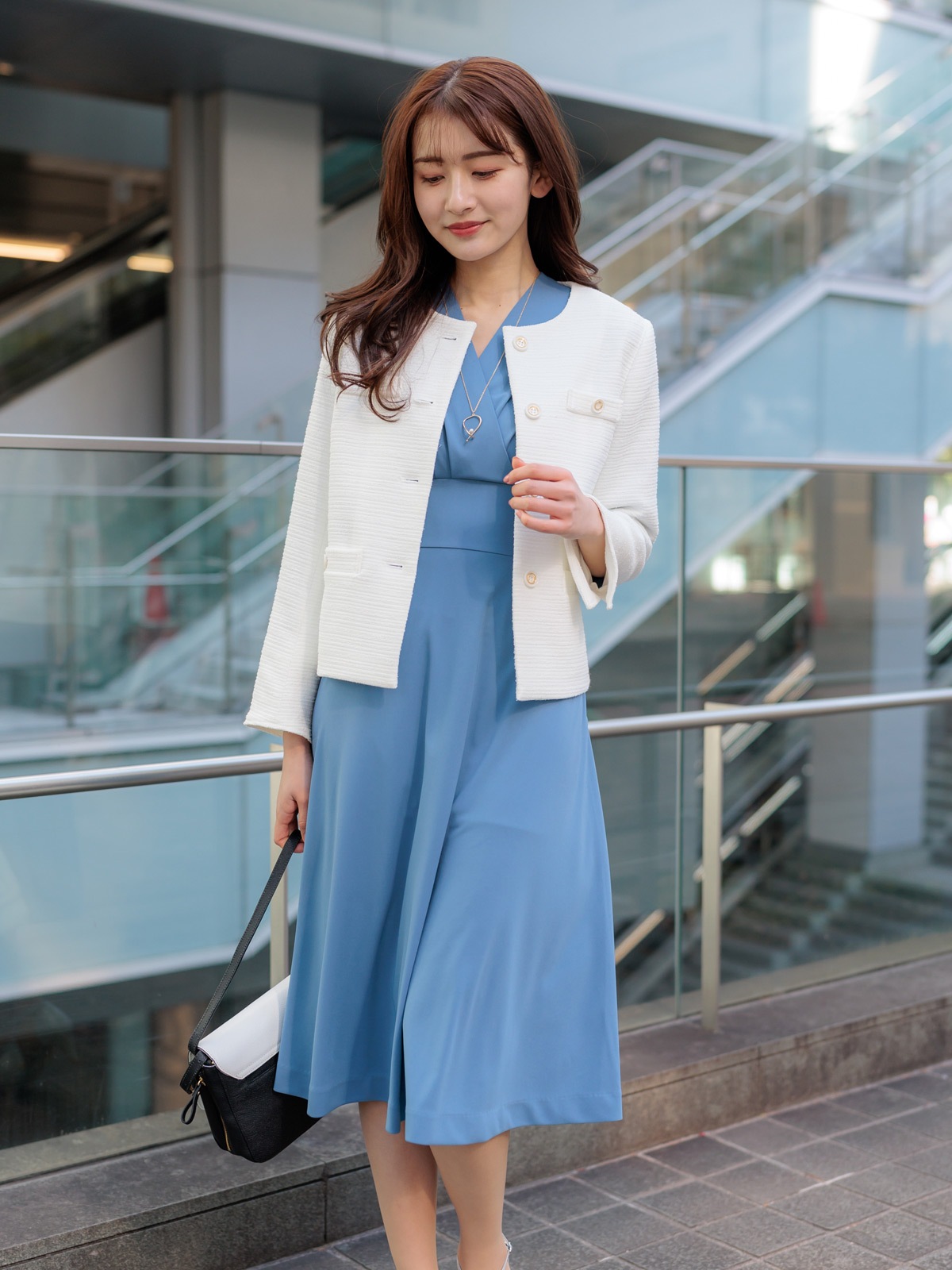 【3000円】ニットカシュクールワンピース［キレイめ］