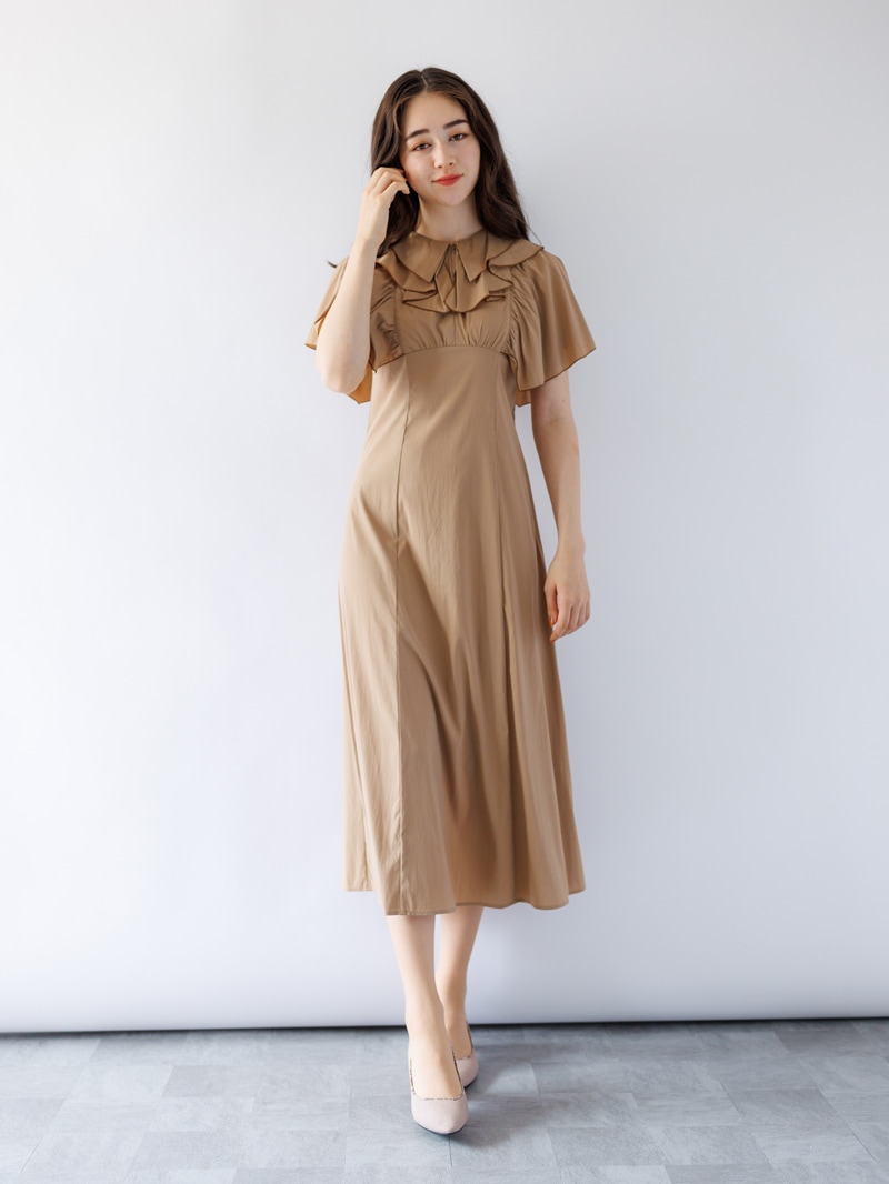 フリル衿ハンカチスリーブワンピース｜KarLParkLane Style ONLINE SHOP