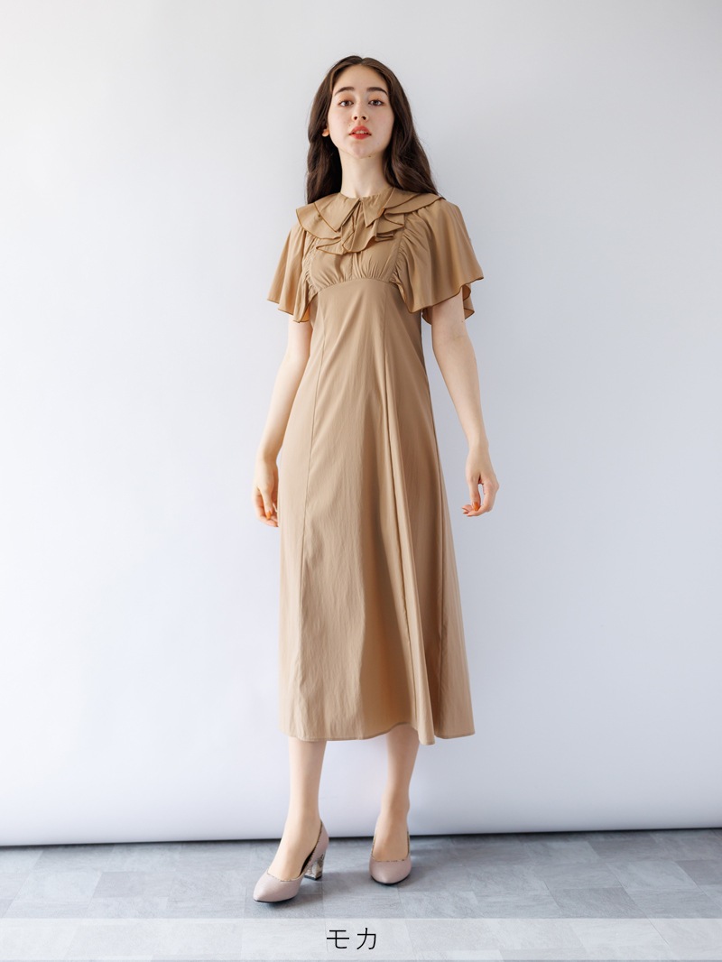 フリル衿ハンカチスリーブワンピース｜KarLParkLane Style ONLINE SHOP