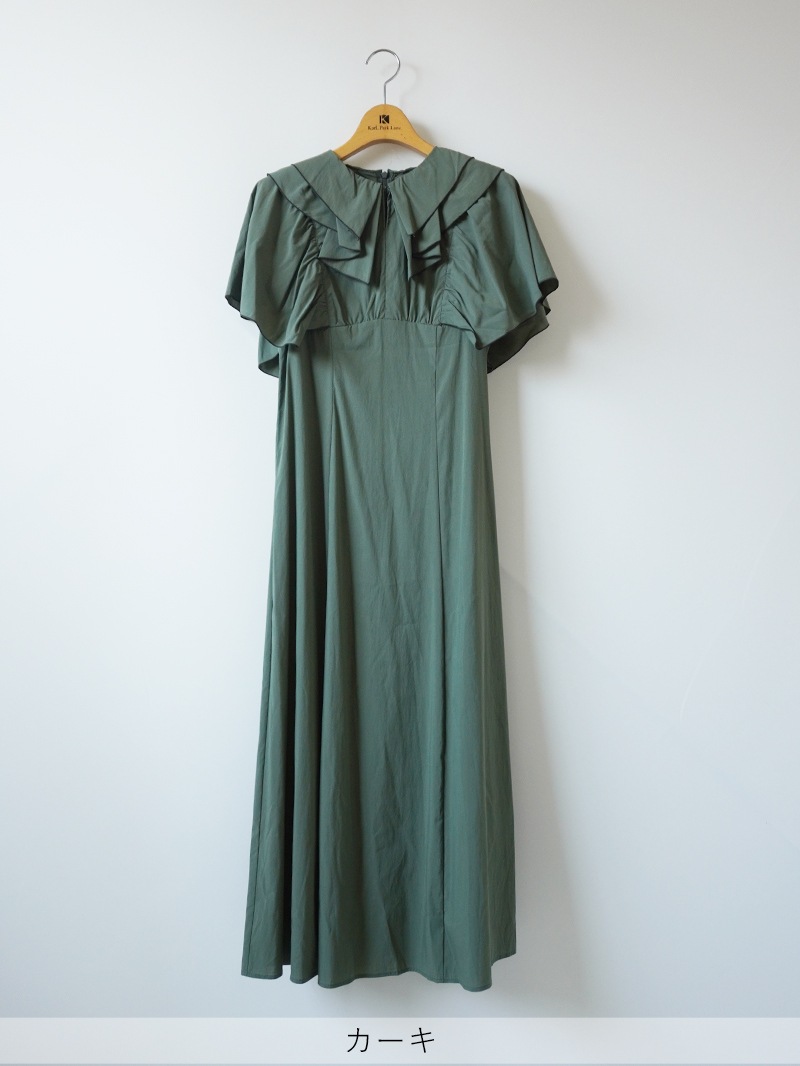 フリル衿ハンカチスリーブワンピース|KarLParkLane Style ONLINE SHOP フリル衿ハンカチスリーブワンピース|KarLParkLane Style ONLINE SHOP