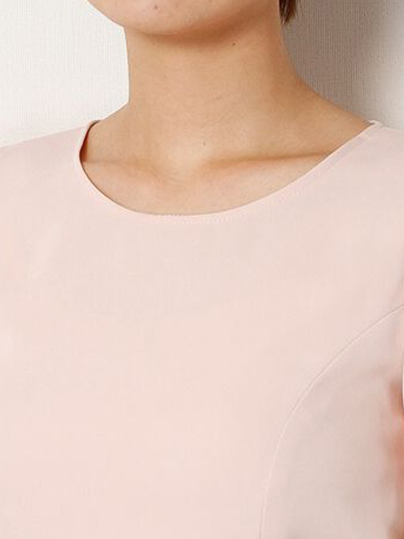 【50%OFF】ジョーゼット×ジャガードドッキングOP