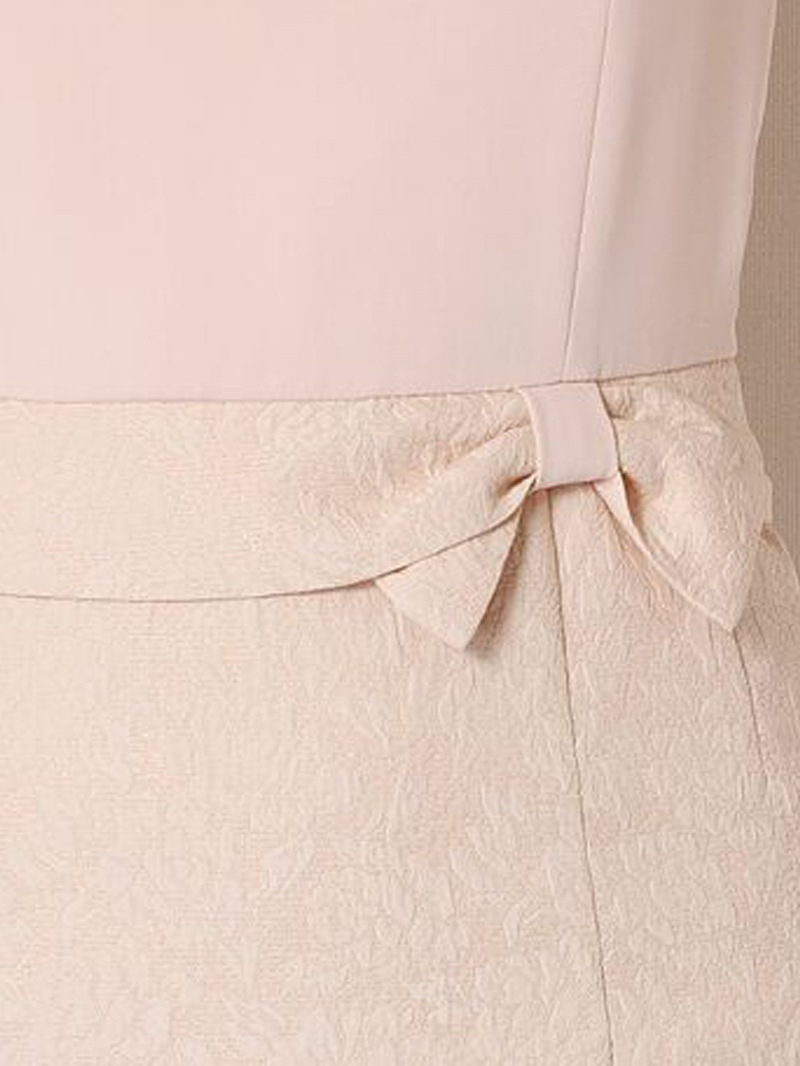 【50%OFF】ジョーゼット×ジャガードドッキングOP