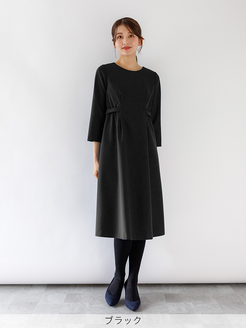 【20%OFF】綾二重ｽﾄﾚｯﾁｳｴｽﾄﾍﾞﾙﾄ付ﾜﾝﾋﾟｰｽ