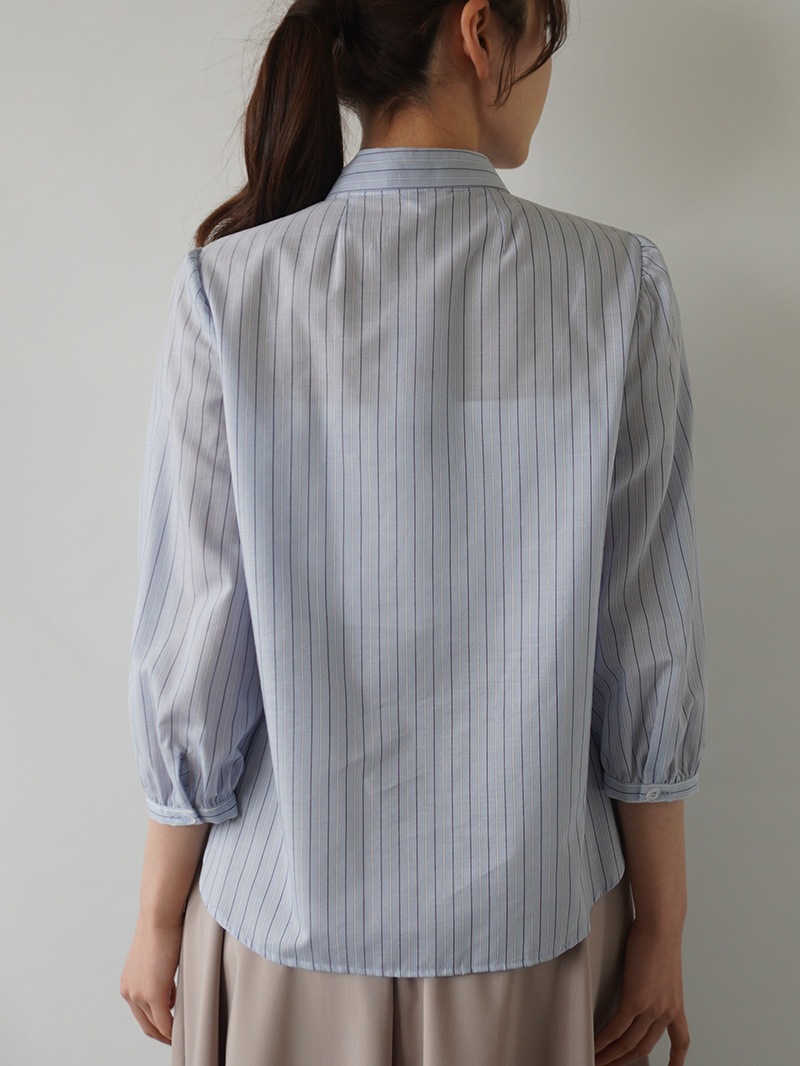 【30％OFF】ローンリボン付シャツブラウス