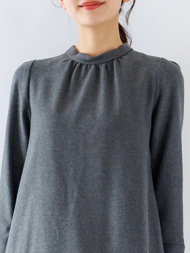 【50%OFF】T/R両面起毛 Ａラインワンピース