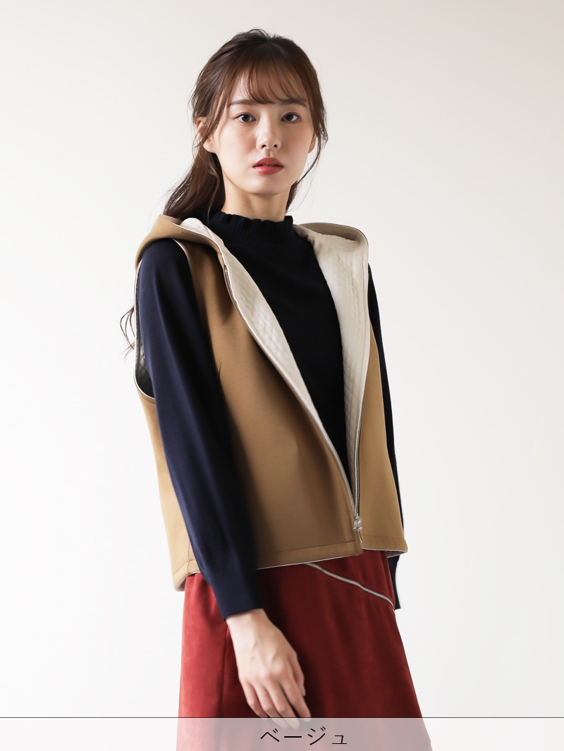 マトラッセ×ニットリバーシブルジレ＜アウトレット均一価格＞