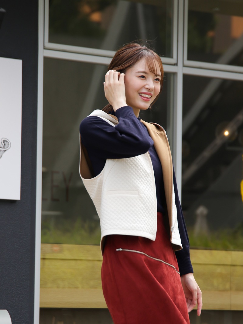 マトラッセ×ニットリバーシブルジレ＜アウトレット均一価格＞