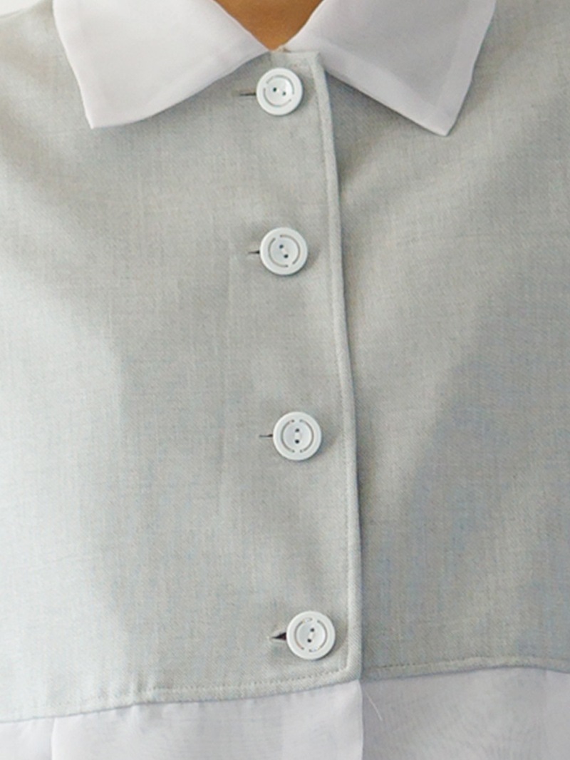 ザ・シャーク衿裾シフォンジャケット