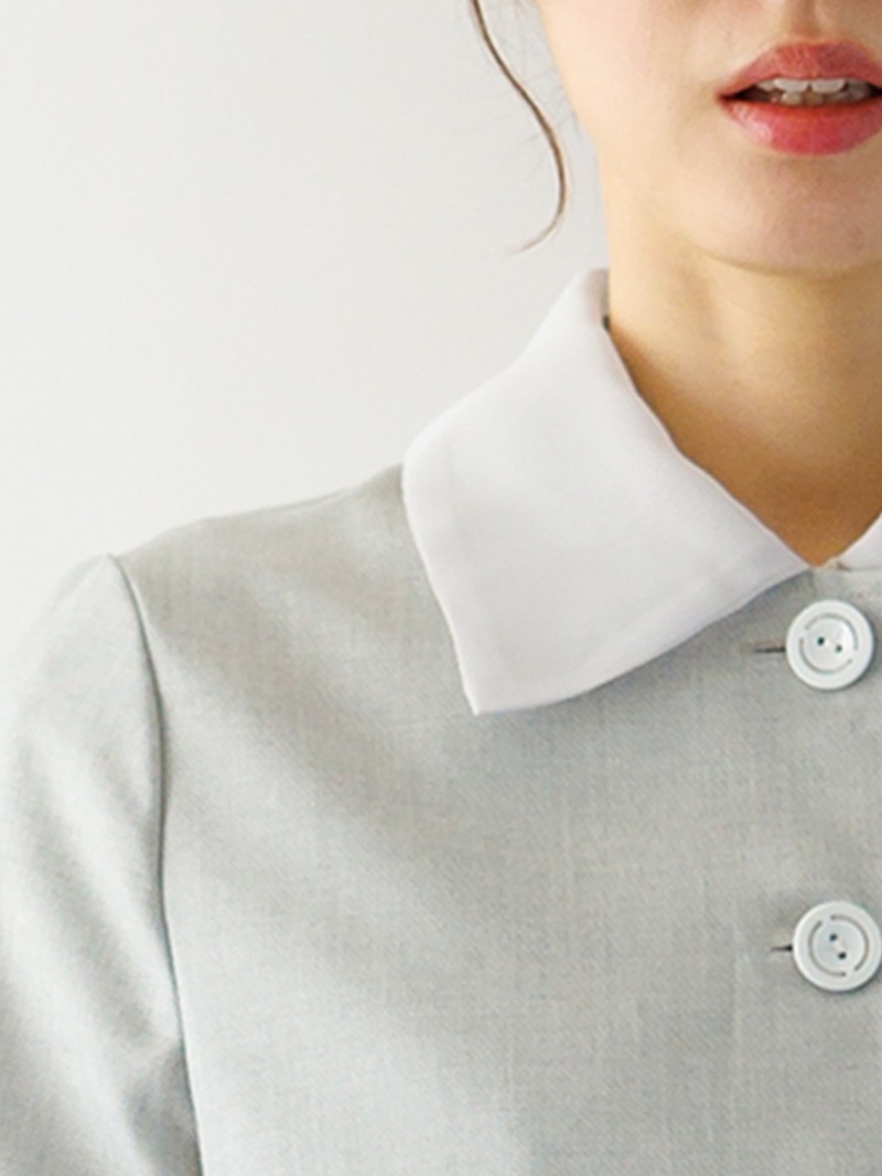 ザ・シャーク衿裾シフォンジャケット