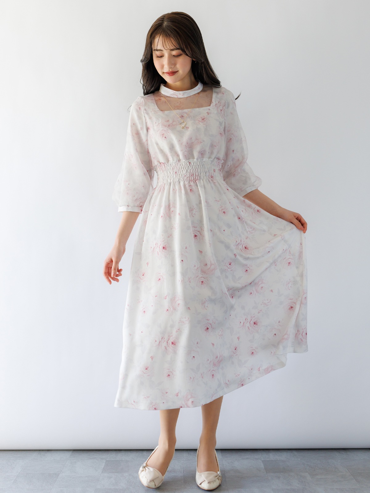 【2025】お歳暮・冬ギフト 50%OFF】プリントドッキングワンピース｜KarLParkLane Style ワンピース