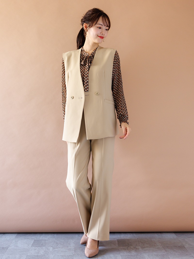 【50％OFF】ステファニーダブルクロスダブルブレストジレ