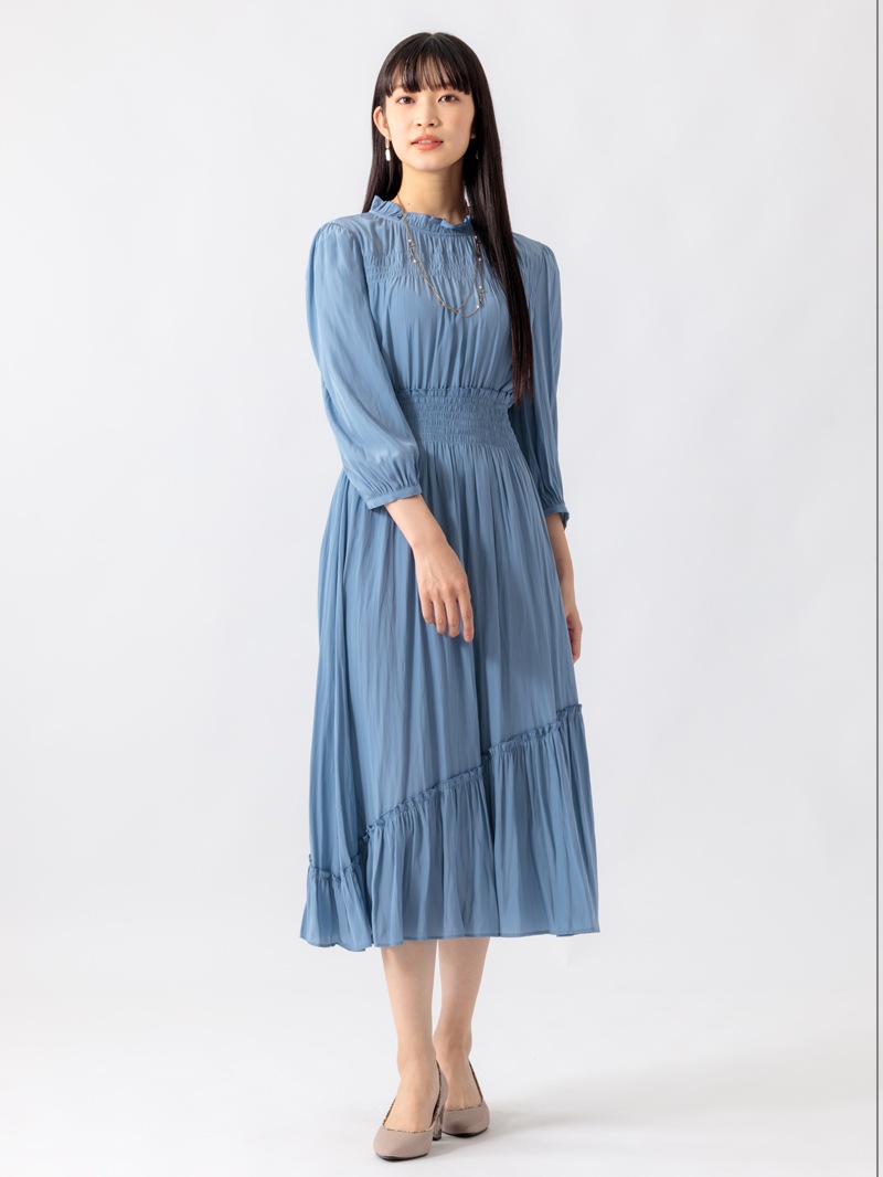 割繊デシンイレヘムワンピース｜KarLParkLane Style ONLINE SHOP