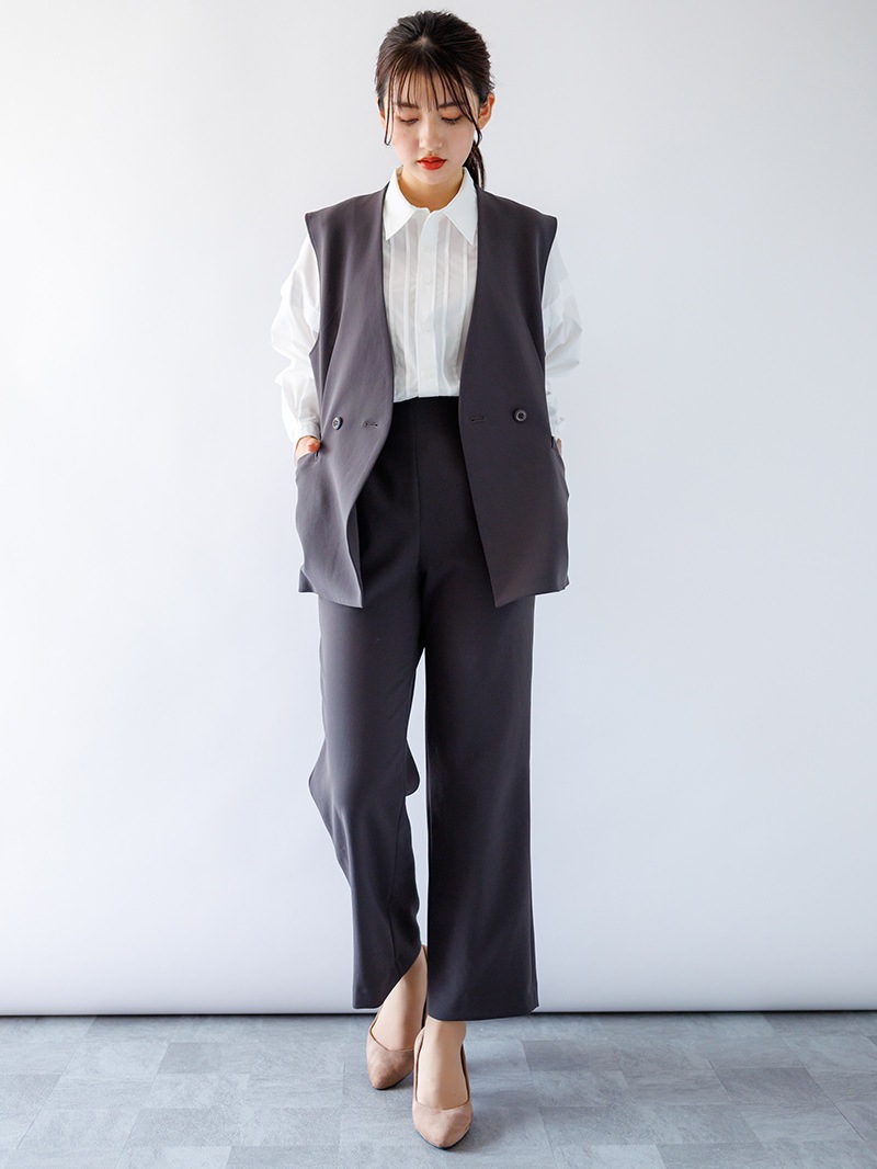 【50%OFF】ステファニー平二重ダブルブレストジレ