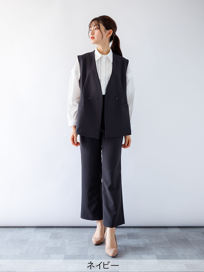 【50%OFF】ステファニー平二重ダブルブレストジレ