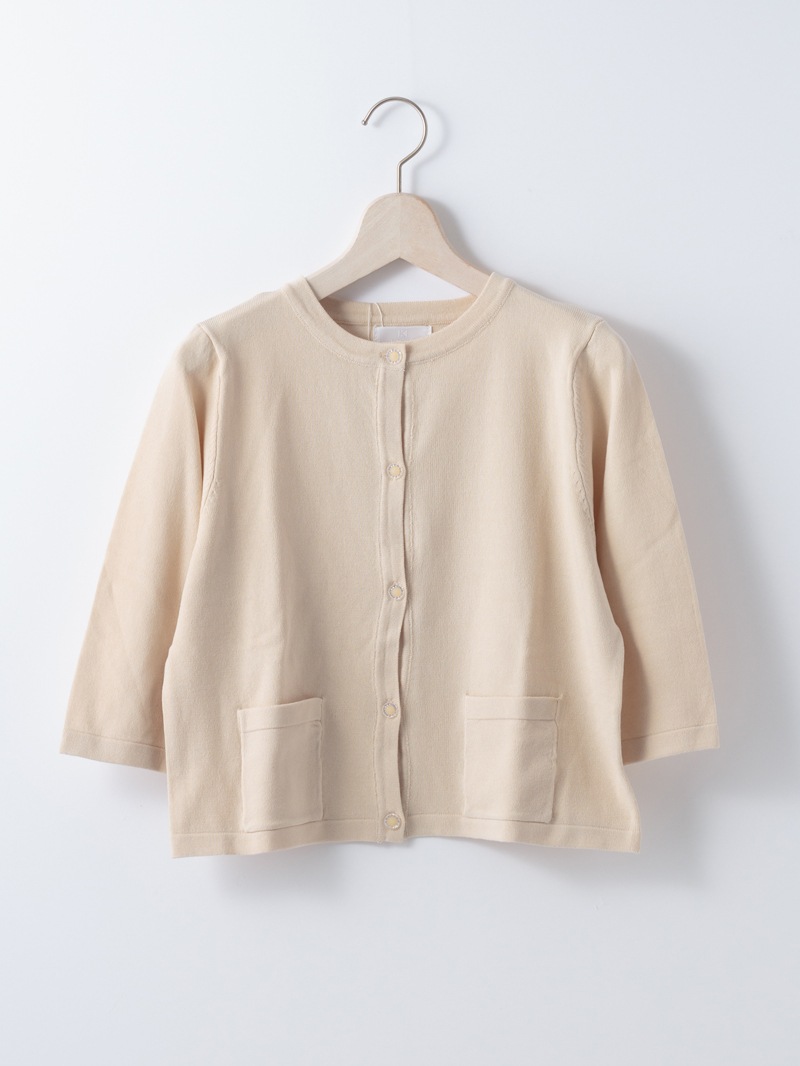 【SUMMER SALE】丸首ジャケット風カーディガン