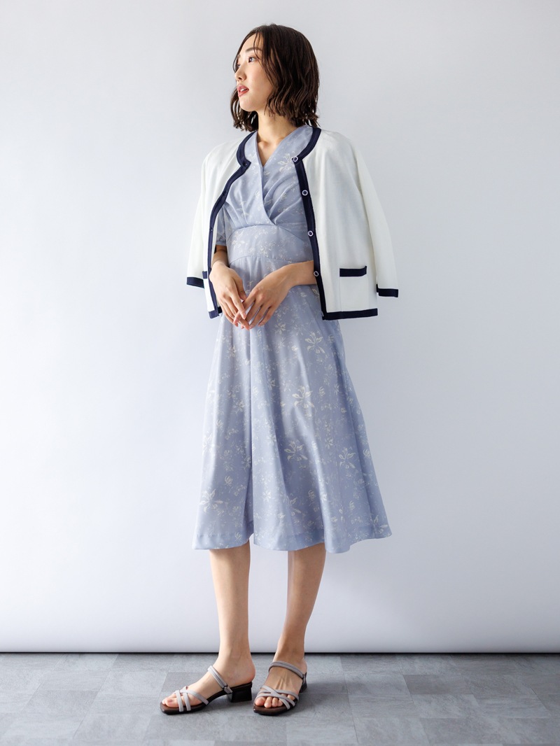【SUMMER SALE】丸首ジャケット風カーディガン
