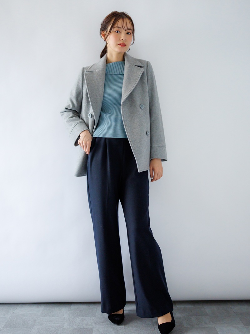 リブ衿付ニット＜アウトレット均一価格＞