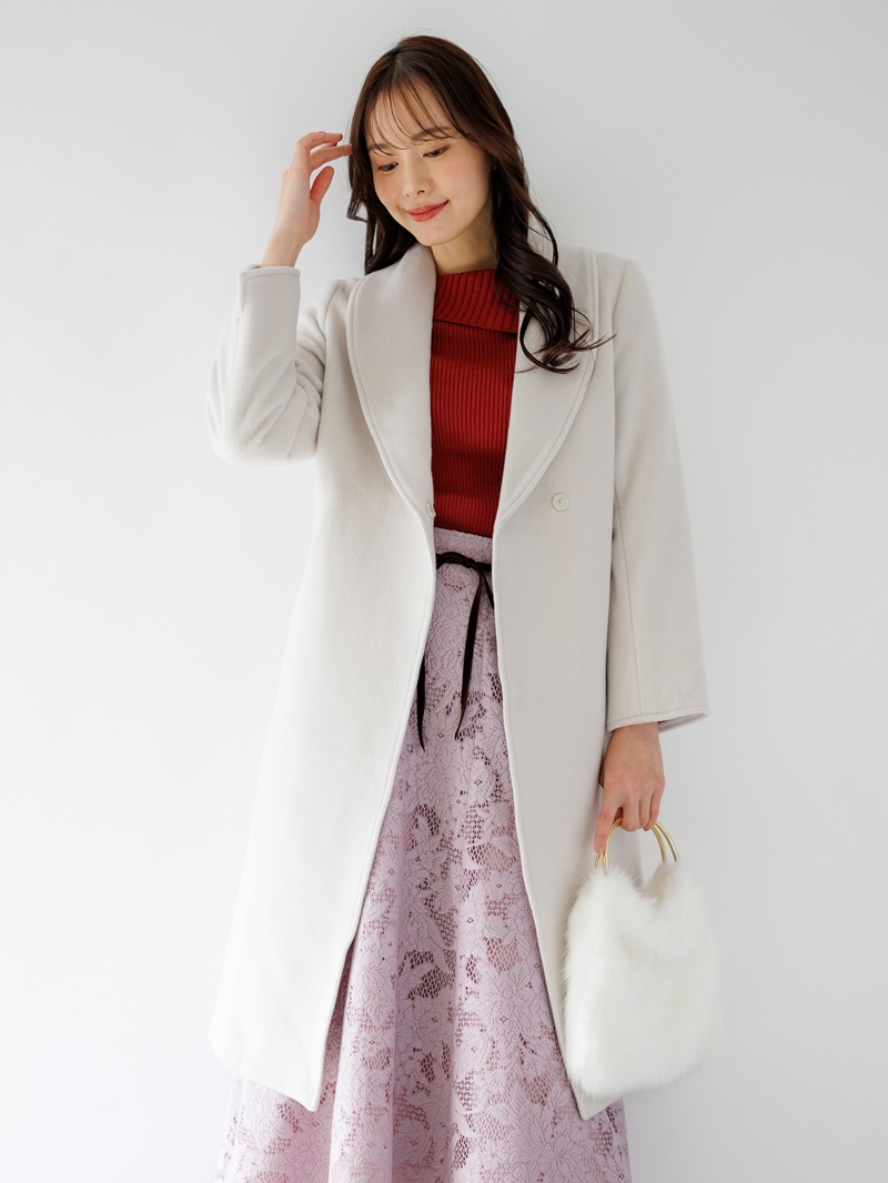 リブ衿付ニット＜アウトレット均一価格＞