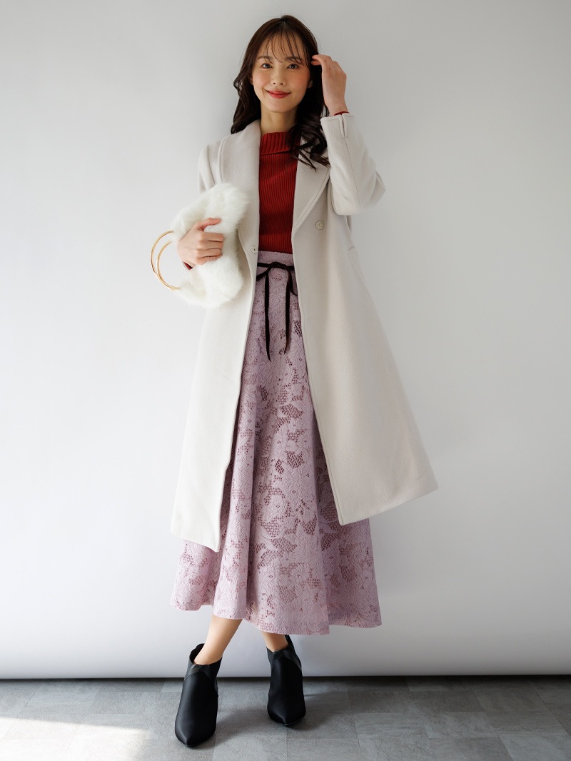 リブ衿付ニット＜アウトレット均一価格＞