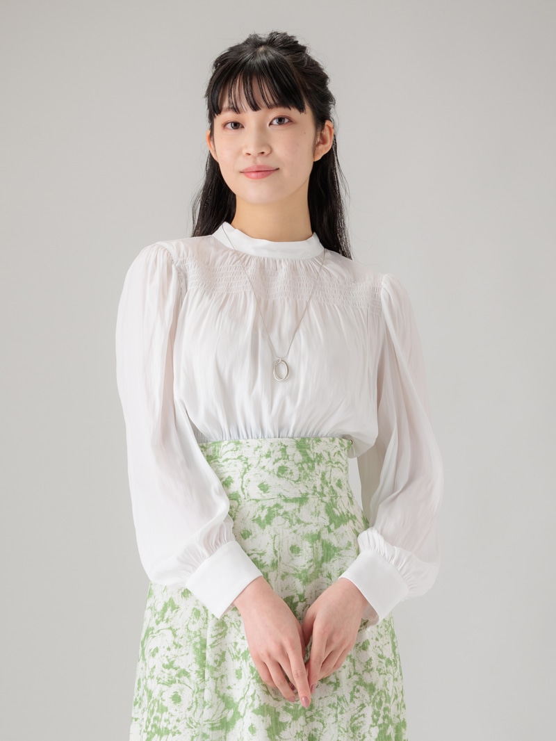 割繊デシンシャーリングブラウス｜KarLParkLane Style ONLINE SHOP