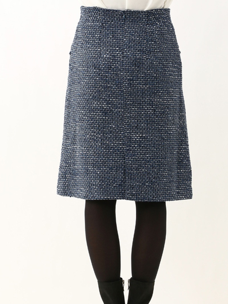 【60%OFF】スピンツイードAラインスカート
