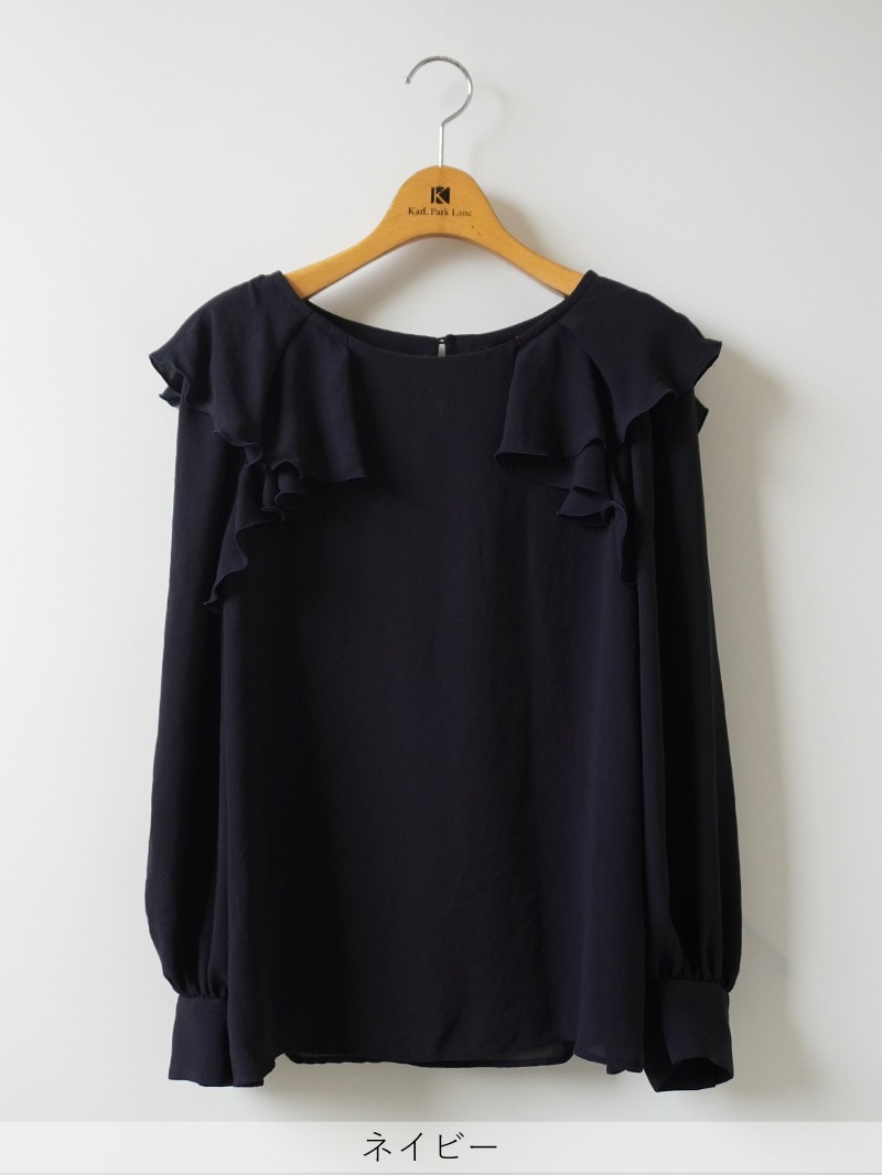 クレールGZ ラッフルブラウス＜アウトレット均一価格＞